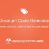 Easy Digital Downloads Discount Code Generator Addon